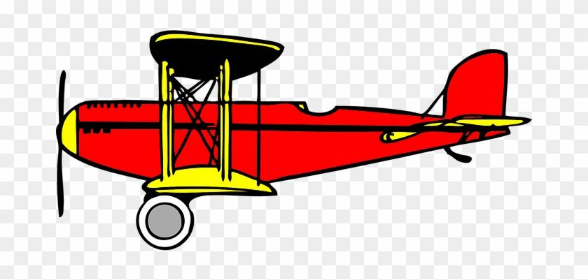 Biplane Oldtimer Nostalgic Propeller Fly A - Biplane Clipart #838085