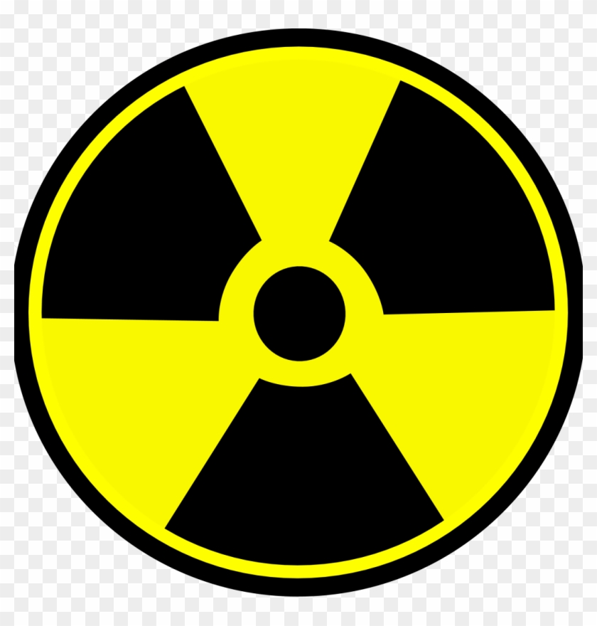 Знак Радиоактивной Опасности - Cartoon Radioactive Sign #838234
