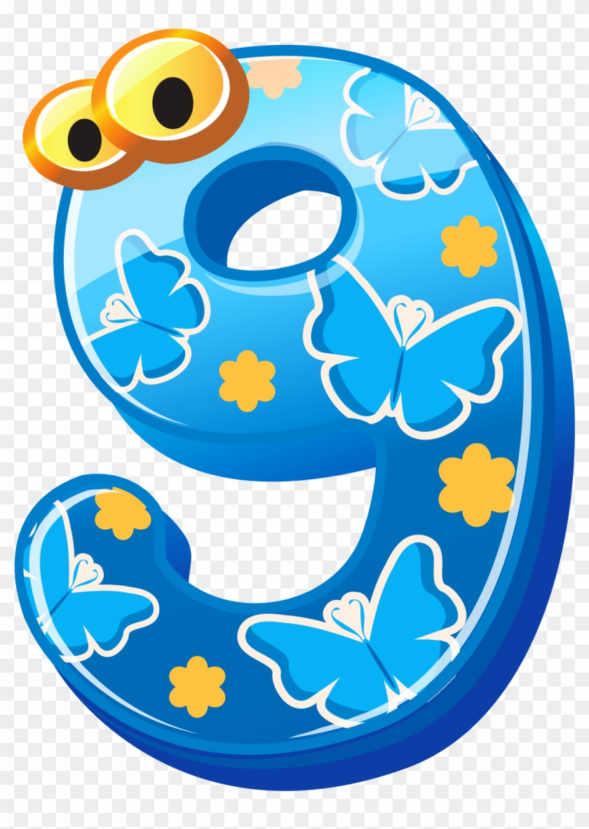 Cute Number 1 Cliparts - Nine Clipart Png - Free Transparent PNG