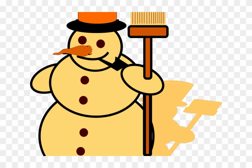 Yellow Snowman Cliparts - Snowman Drawing #838615