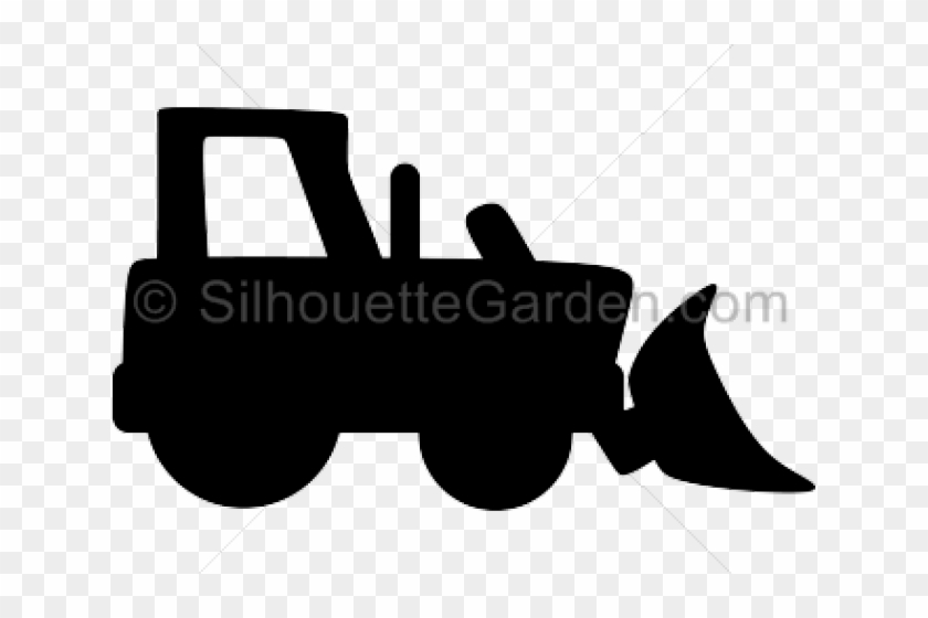Simple Clipart Bulldozer - Bulldozer Silhouette Clip Art #838770