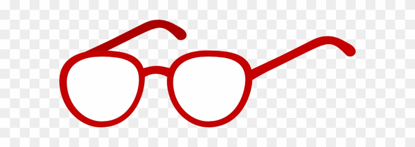 Clipart Reading Glasses - Red Glasses Clipart #838868