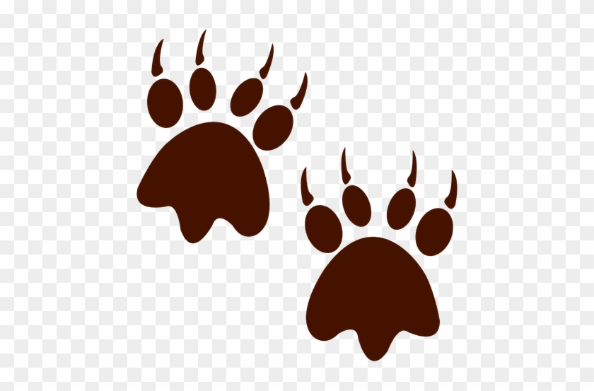 Cheetah Bear Cat Footprint Animal Track - Bison Footprint Silhouette #838898