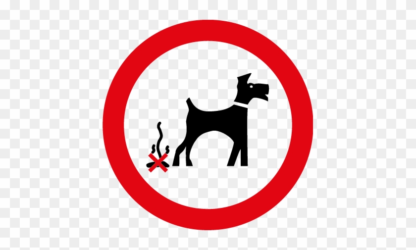Dog Mess Symbol - Pedestrian Prohibited Road Signs #838972