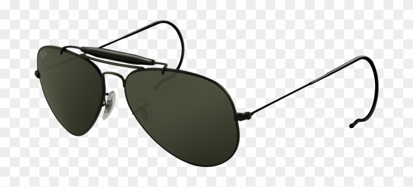 Outdoors Man Cliparts - Ray-ban Rb 3030-l9500 Outdoorsman Sunglasses Black #839159