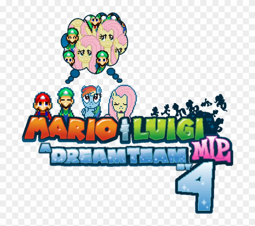 Mario And Luigi Mlp A Dream Team By 4 Logo By Icelucario20xx - Mario & Luigi: Bowser's Inside Story #839164