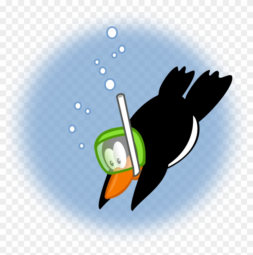 Open - Penguin Diving Clipart #839198