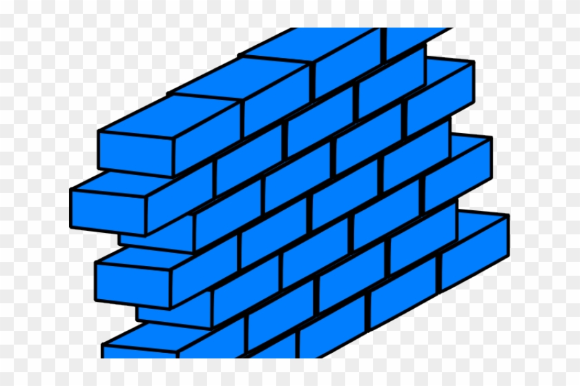 Blue Wall Cliparts - Brick Wall Clipart #839262