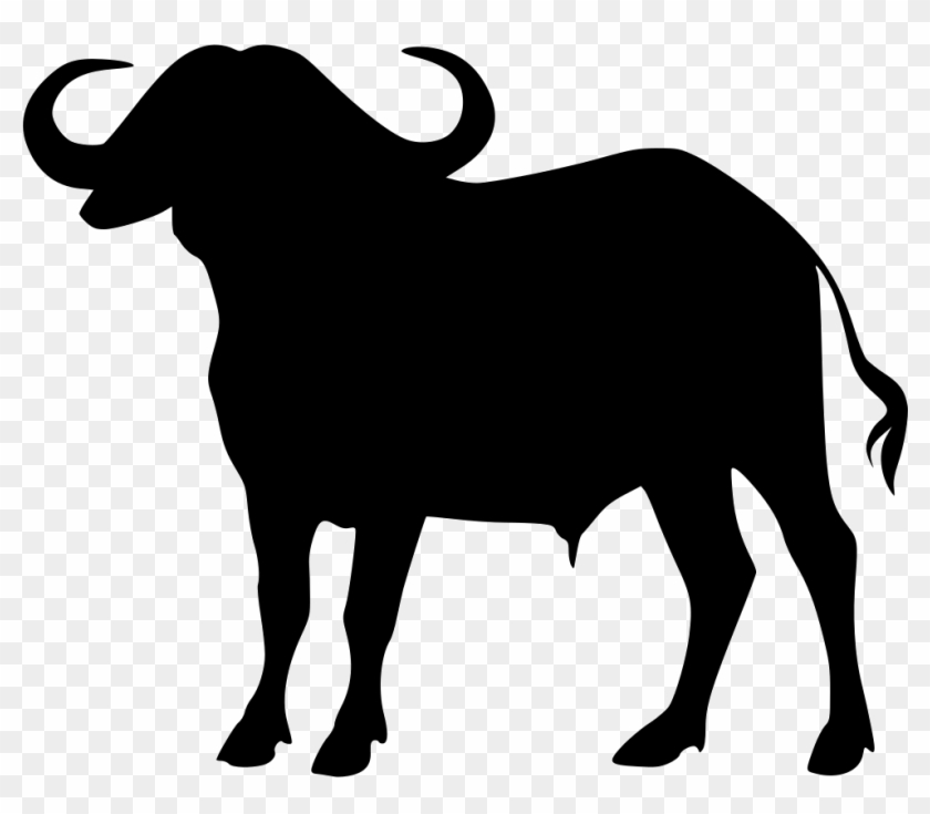 Buffalo Png - Cape Buffalo Silhouette Vector #839329