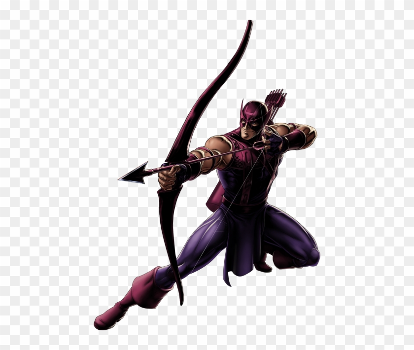 Hawkeye Right Portrait Art - Hawkeye Marvel Avengers Alliance #839458