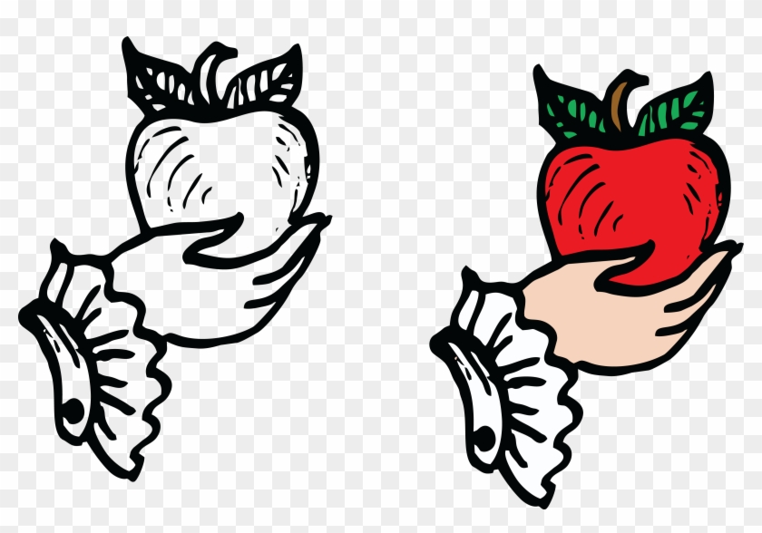 Free Clipart Of Hands Holding Apples - Clip Art #839625