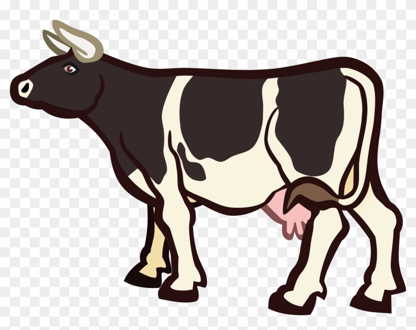 Free Clipart Of A Cow - Buffalo Milk Cartoon #839633