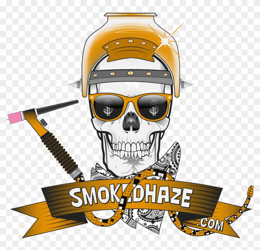 Smoked Haze Home - Skull With Military Helmet #839743