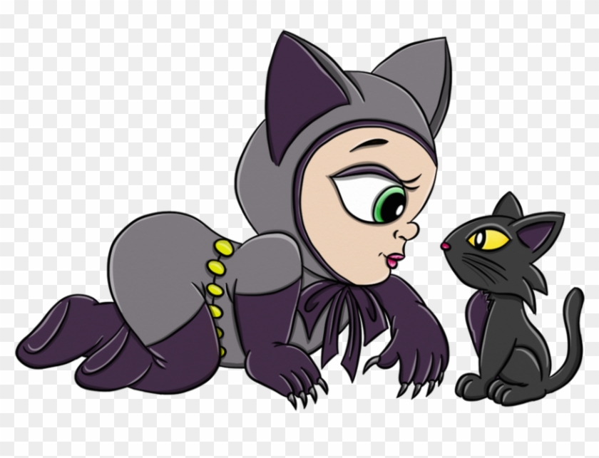 Digital Clipart Batman - Catwoman As A Baby #839807