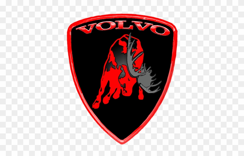 Moose Sticker S "3d" - Volvo Sticker Red #839819