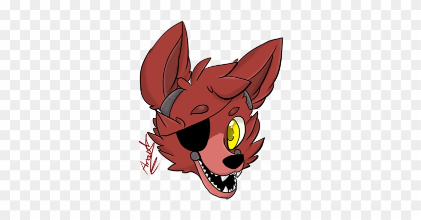 Transparent Foxy Sticker - Foxy Fnaf Drawing #839829