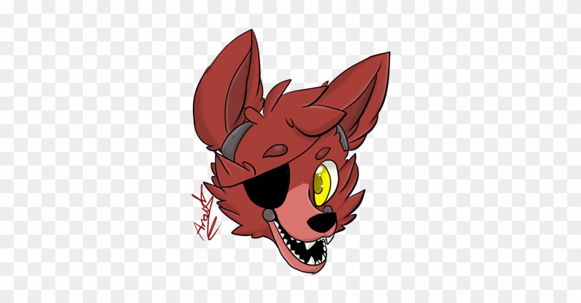 Transparent Foxy Sticker - Foxy Fnaf Drawing #839829.