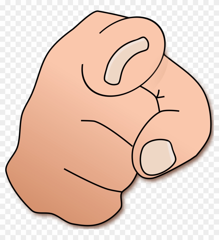 Pointing Finger Clipart - Finger Pointing At You Clipart #839876