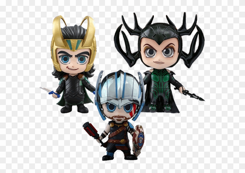 Marvel - Thor - Ragnarok - Gladiator Thor, Loki & Hela - Thor Ragnarok Cosbaby #839947