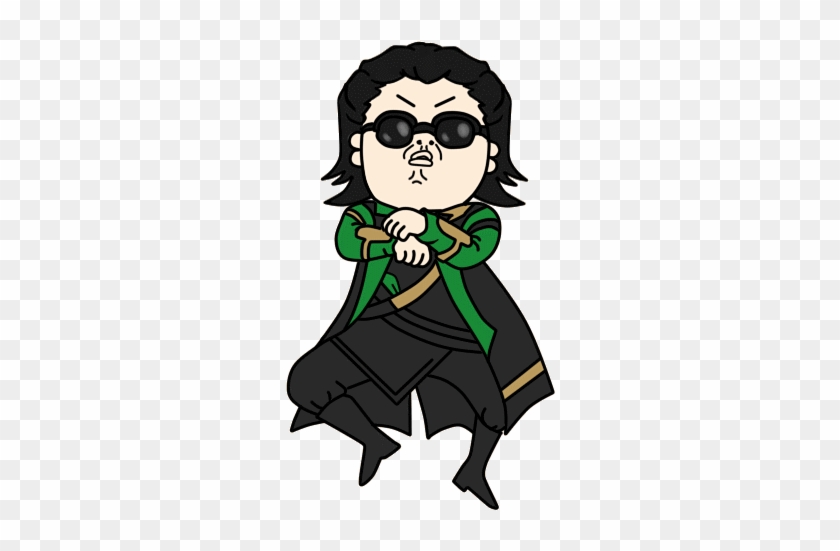 Oppa Loki's Gangnam Style By Mibu No Ookami - Animation Gif Gangnam Style #839969