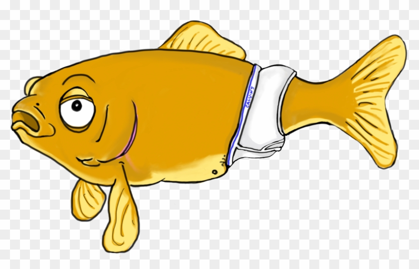 Herberts, The Dick Growth Gold Fish - Clip Art #840005