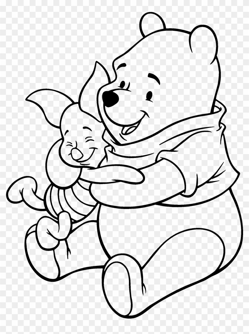 Adult Piglet Winnie The Pooh And Piglet Flying Heart - Draw Pooh And Piglet #840022