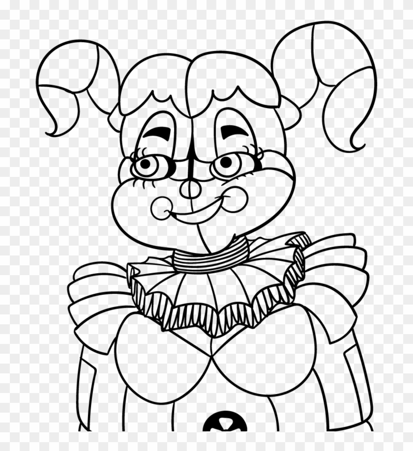 FNaF Withered Chica coloring page