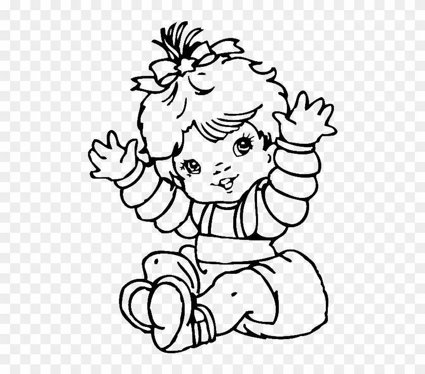 Cute Baby Girl Coloring Pages - Coloring Pages Baby Girls #840051