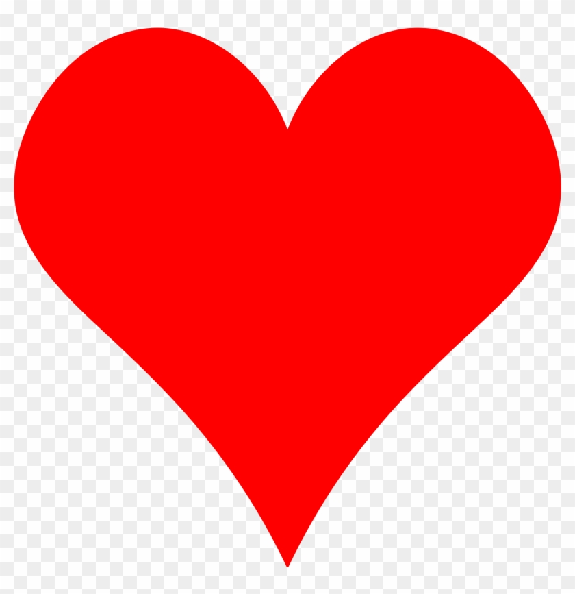 Plain Red Heart Shape By Gr8dan - Love Heart #840057