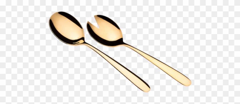 Milano Salad Servers, Gold-plated - Gold Plating #840059