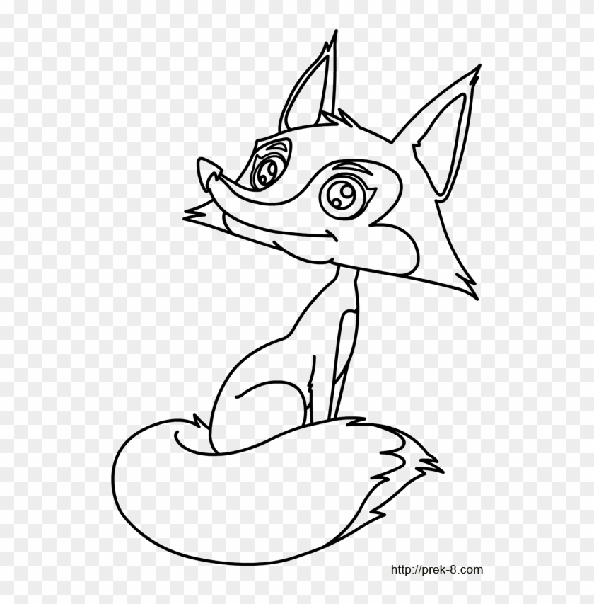 10 Pics Of Cute Baby Fox Coloring Pages To Print - Fox Drawing Picture For Kids #840073