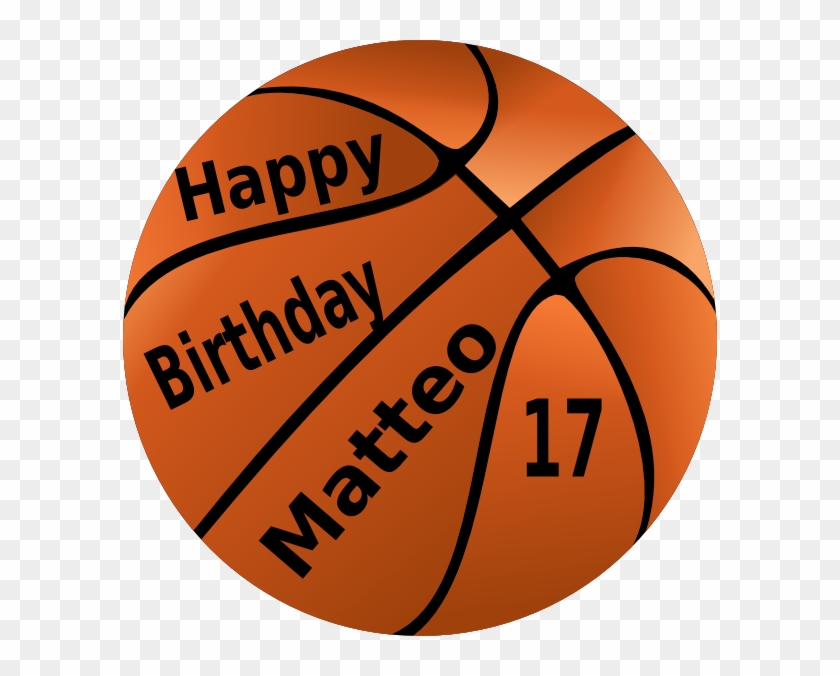 Happy Birthday Basketball Clip Art At Clker - Basketball And Soccer #840107