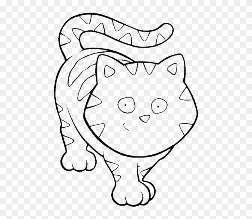 Funny Cat Cartoon Animal Coloring Pages Coloring Pages - Gatito Para Colorear #840112