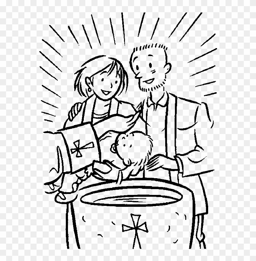 Coloring Pages Alluring Baptism Coloring Page 1000 - Catholic Baptism Coloring Page #840120