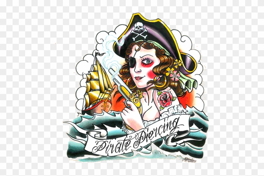 Pirate Tattoo Old School - Old School Tattoo Designs #840130