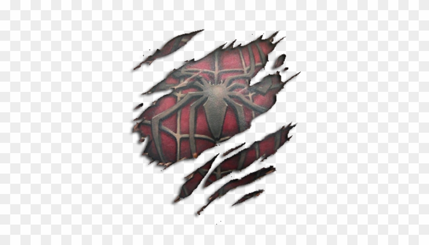 Spiderman Slice Tattoo Psd Detail Spiderman Slice Tattoo - 3d Tattoos #840136