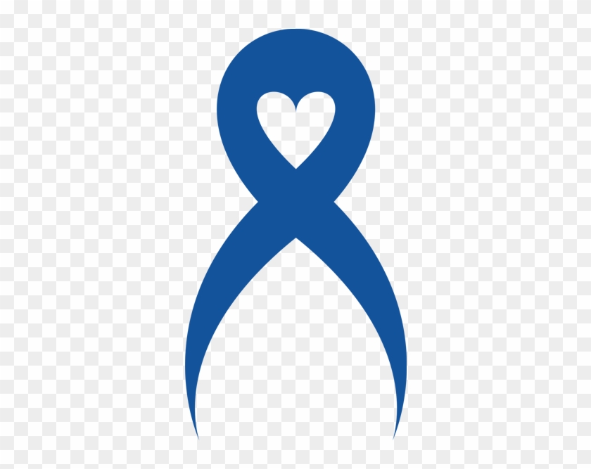 Purple Cancer Ribbon Clip Art Clipart - Blue Awareness Ribbon Clipart #840153