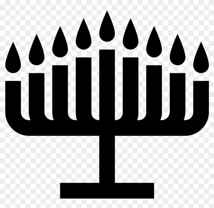 The Icon Is A Depiction Of A Menorah, The Most Common - Hanukkah #840177