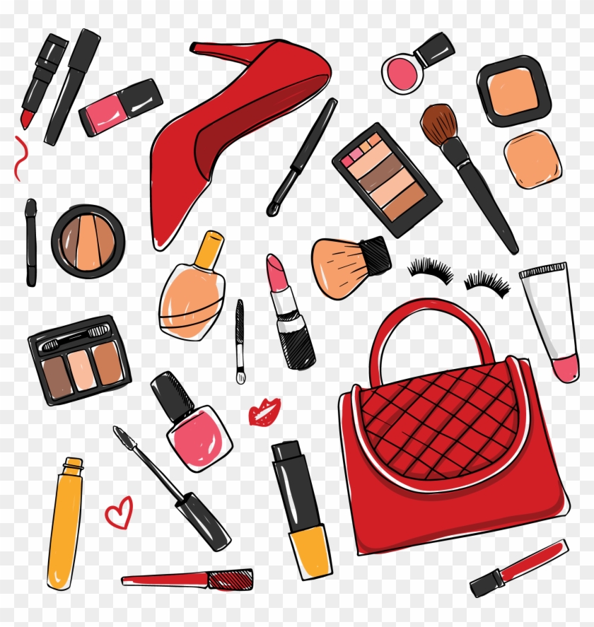 Euclidean Vector Cosmetics Lipstick Make Up - Notebook : My Note My Idea ,8 X 10, 110 Pages : Cosmetic #840199