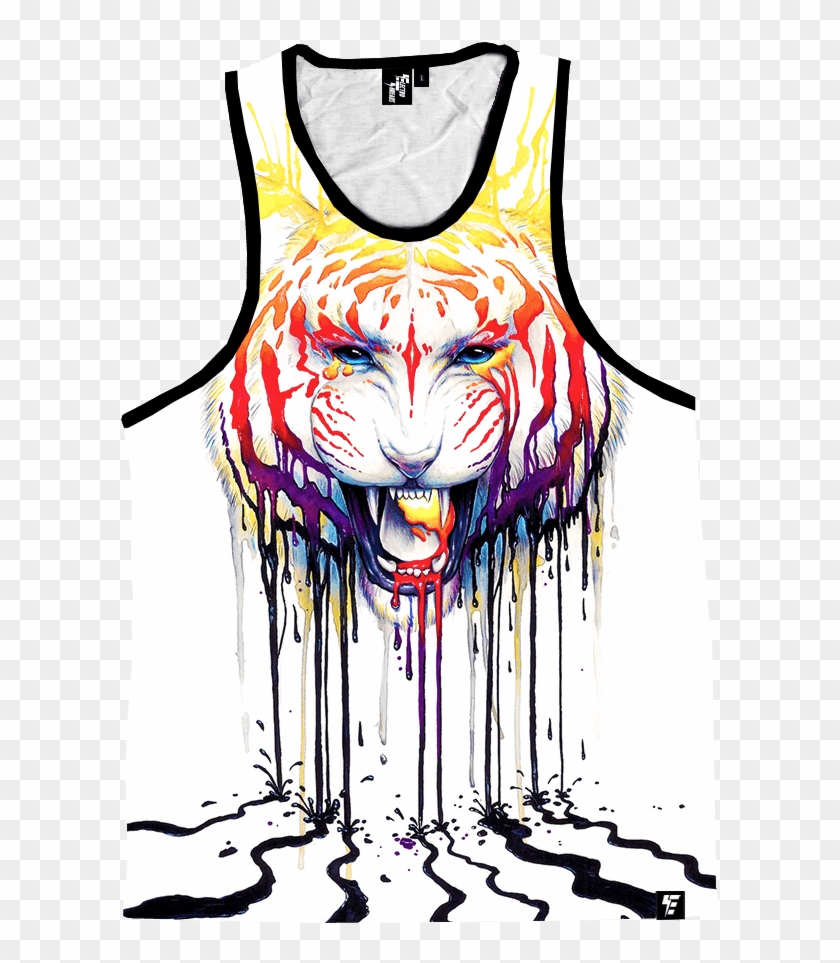 Fading Unisex Tank - Digital Art Vs Traditional Art #840216