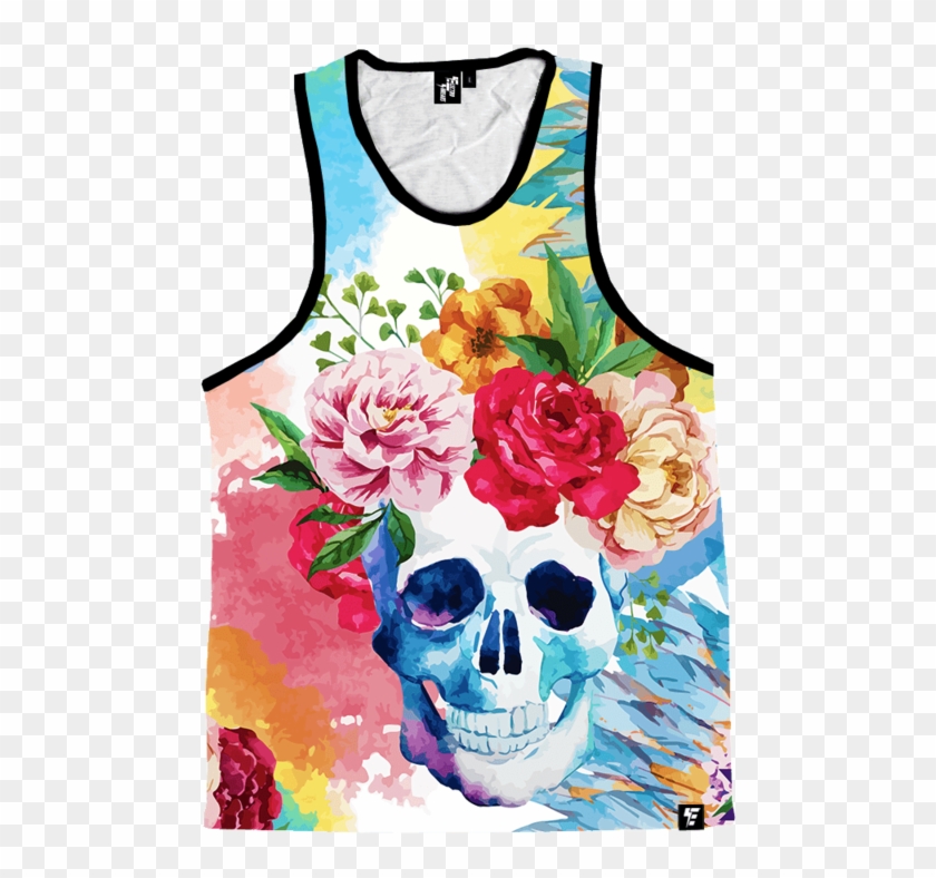 Life And Death Unisex Tank Top - 3d Print Skull Shower Curtain 72" By 72" (skull) #840245