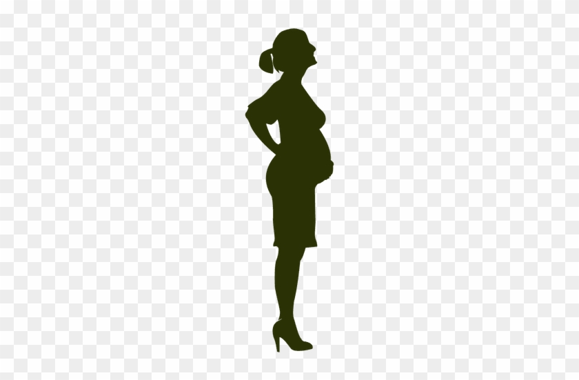 Pin Clipart Of Pregnant Woman Silhouette - Woman Silhouette #840283