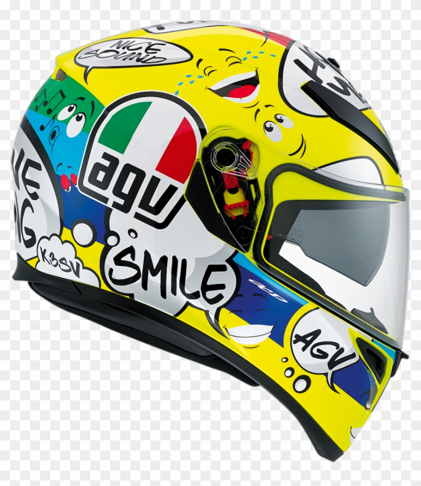 Agv Unisex K3 Sv Gloss Groovy Motorcycle Riding Full - Agv Helmets Price Philippines #840330