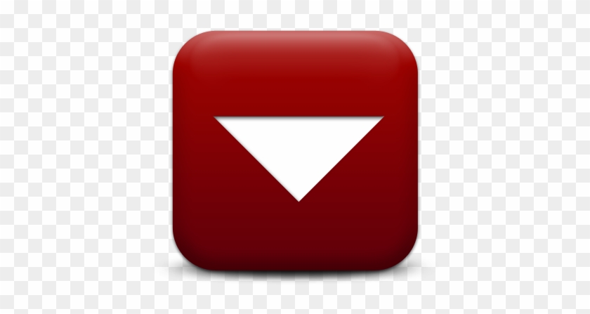 Down Arrow Image - Red Twitter Icon #840542