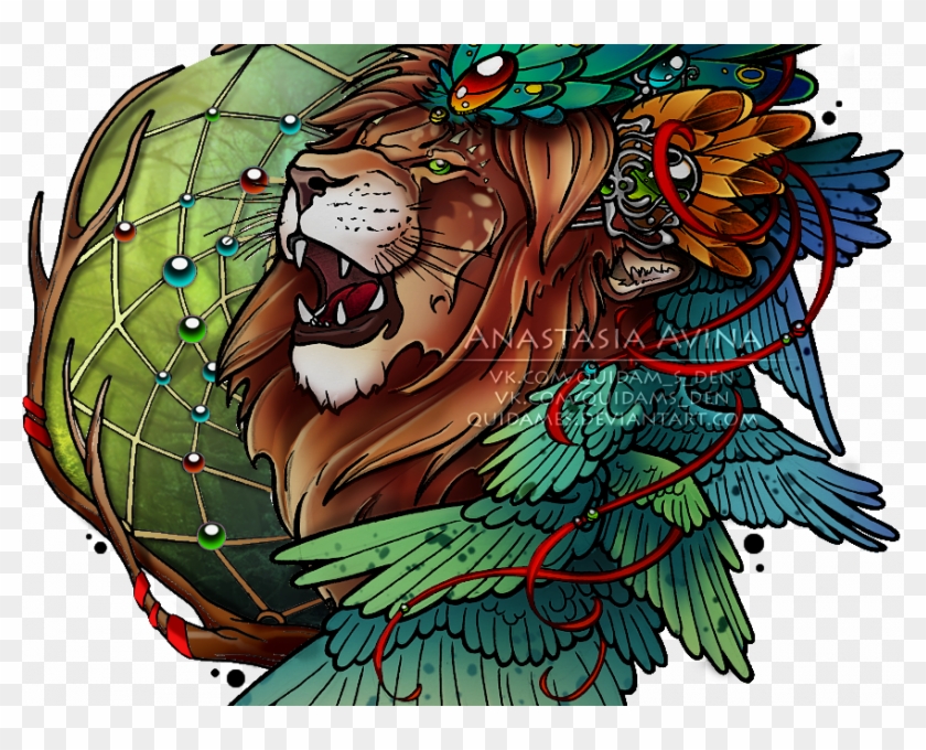 Download New School Lion Tattoo Designs - Tattoo - Free Transparent PNG  Clipart Images Download