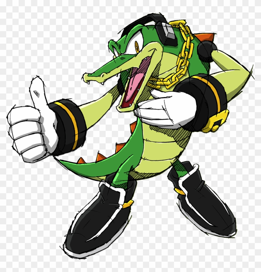 Vector The Crocodile Sketch - Vector Sonic #840640