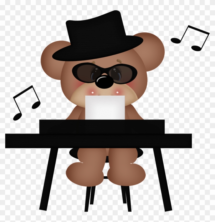 Music Clipart, Brother - Teddy Bear Music Clipart #840691