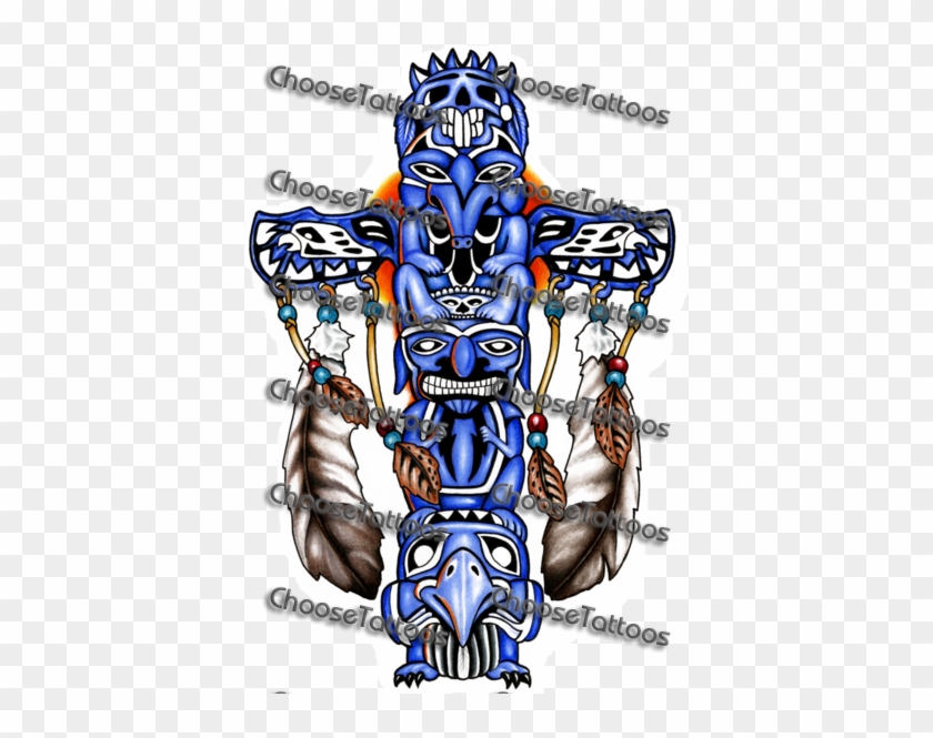 Tattoo Designs - Warrior Totem - Otter Totem Pole Tattoo #840754