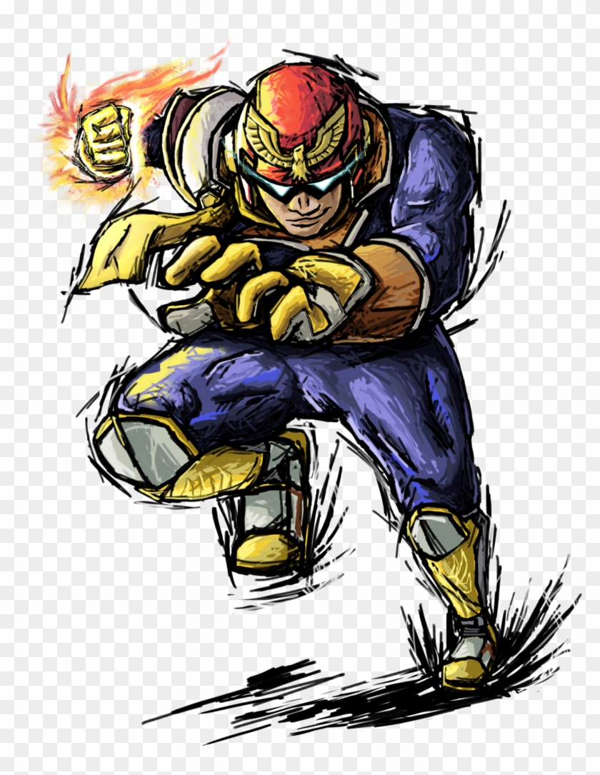Captain Falcon By Tails1000 - Mario Strikers Art Style #840784