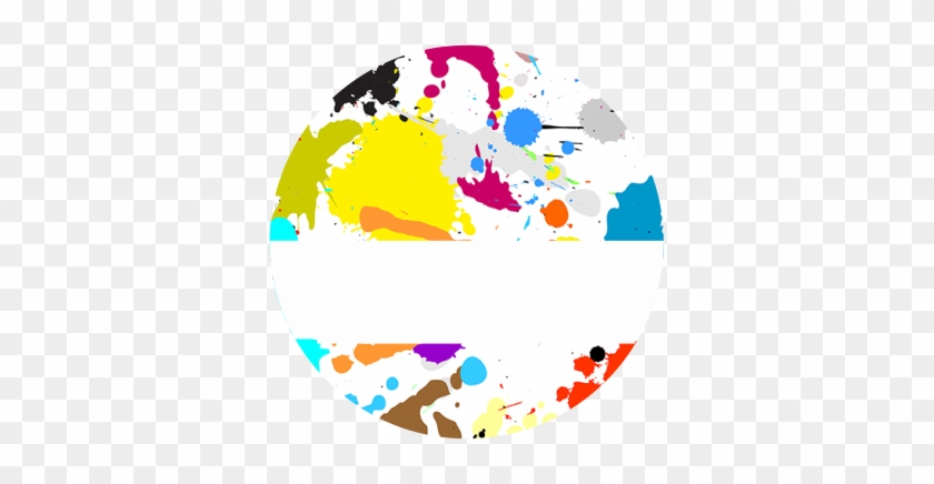 Paint Splat Label - Colorful Paint Splatter Background #840831
